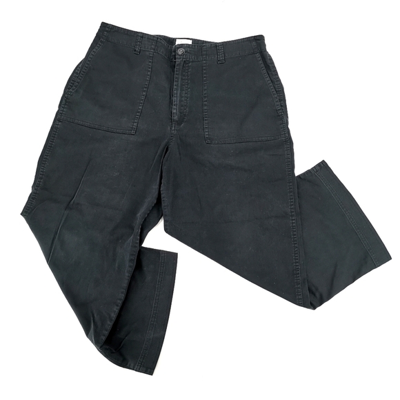 Chico's 2 Women’s Black High Rise Mom Pants Capris - Picture 1 of 10